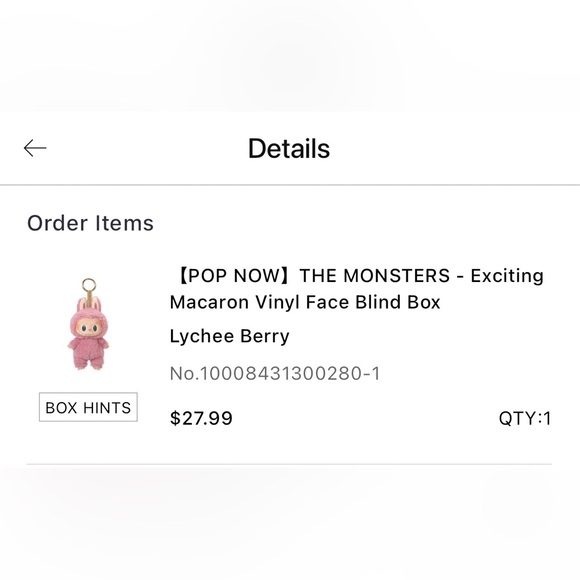 Pop Mart Exciting Macaron Labubu - Lychee Berry - Picture 5 of 5